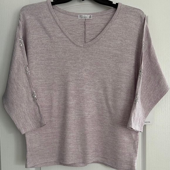 NWT | 89th Madison |Women’s Lavender 3/4 Sleeve Blouse | Size Medium - Picture 1 of 7